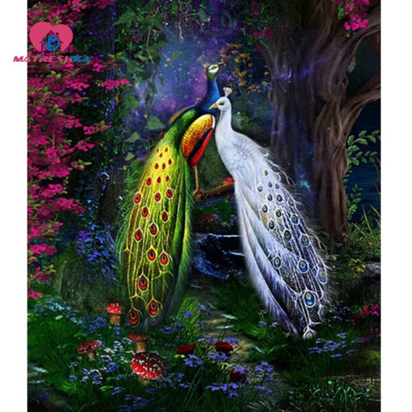 Алмазная мозаика "Павлин"