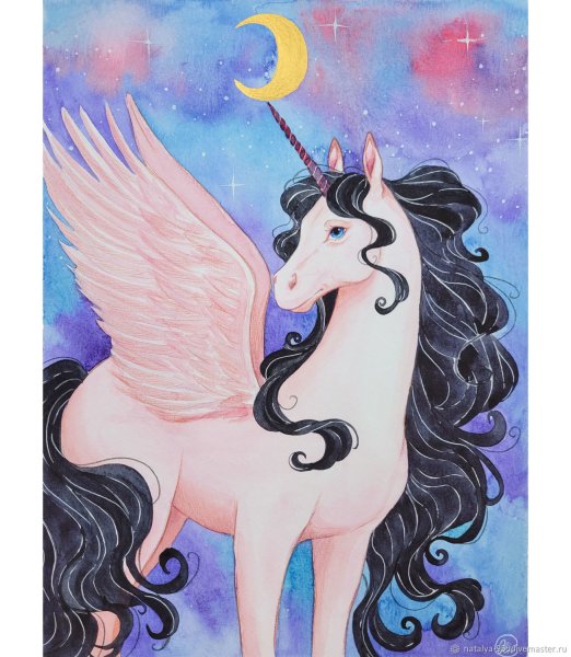 Картина с единорожками