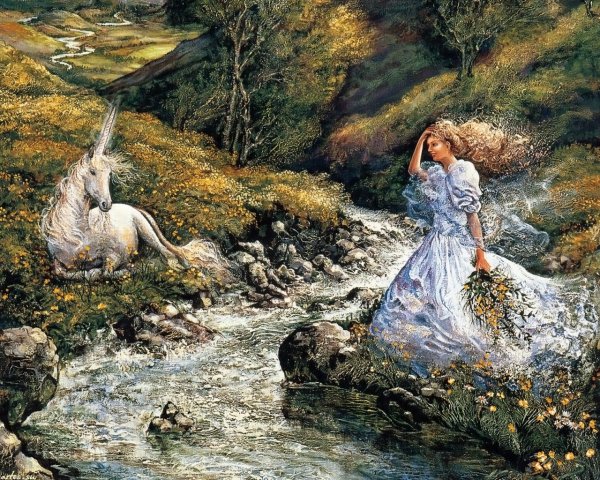 Девушка Единорог