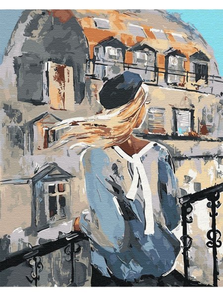 Дама в Париже картина