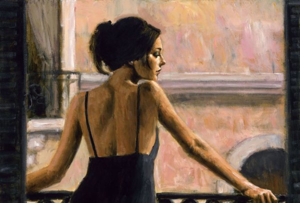 Фабиан Перез девушка на балконе