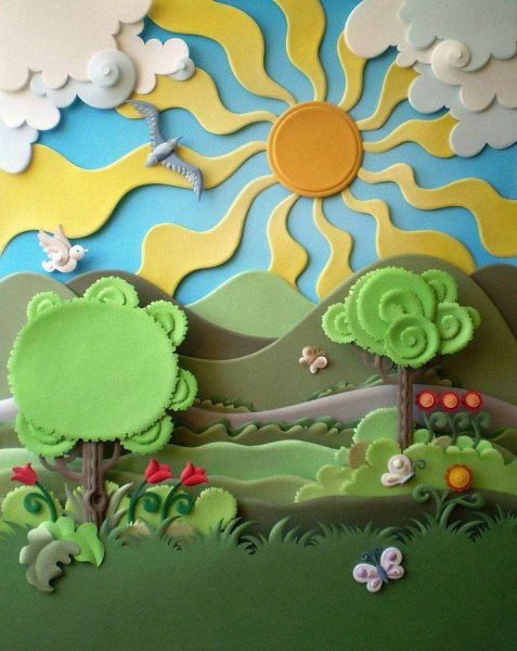 Бумажные картины Карлоса Мейра