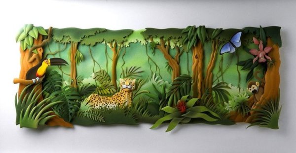 Бумажные картины Карлоса Мейра