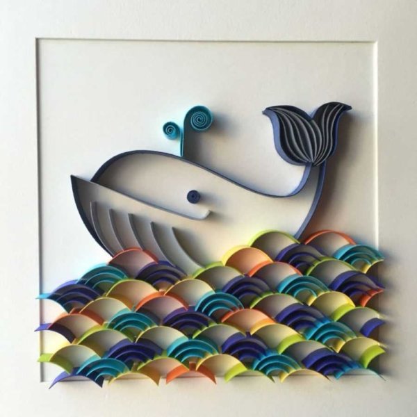 Квиллинг морская тематика