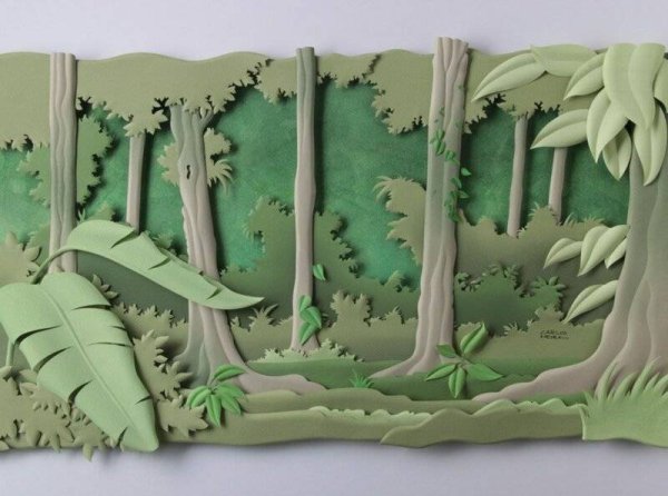 Carlos Meira бумажные картины