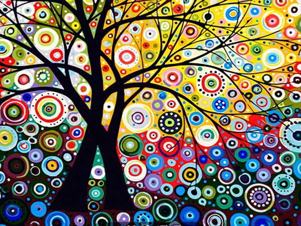 Картина по номерам ВАНГОГВОМНЕ "дерево жизни"