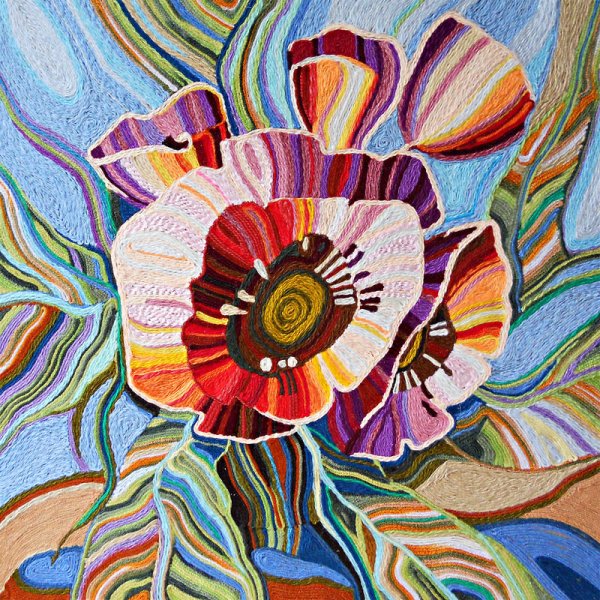 Репродукция в раме с декором