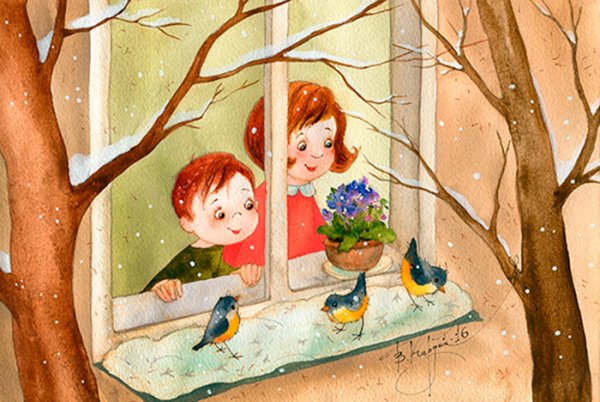 Виктория Кирдий художник зима