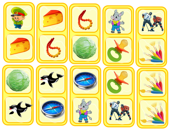 Логопедические Домино на звуки с-ш