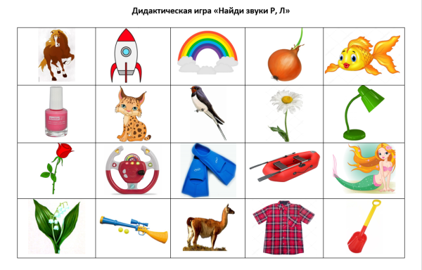 Дифференциация звуков р рь л ль