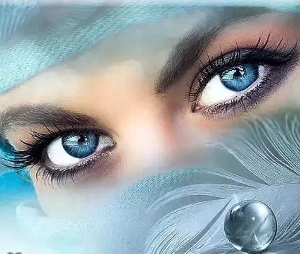 Сияющие счастливые глаза