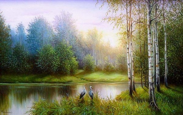 Юрий Корников летние пейзажи
