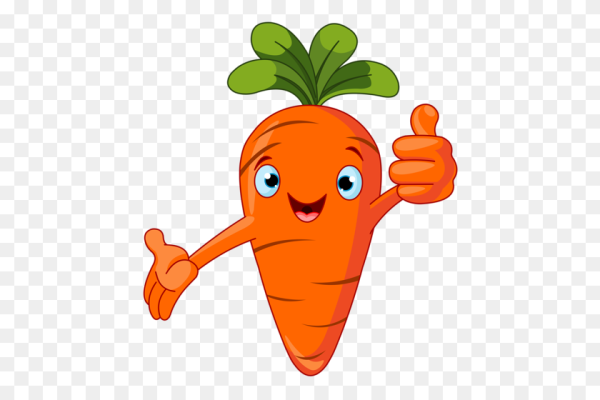 Веселые овощи морковь