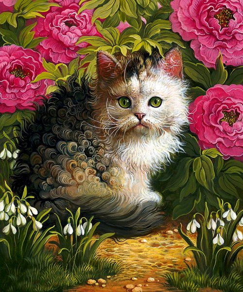 Яна Мовчан кошка картины