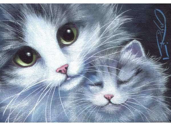 Картина котенок