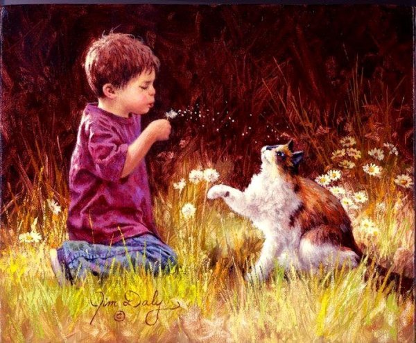 Дети в живописи Джим Дейли