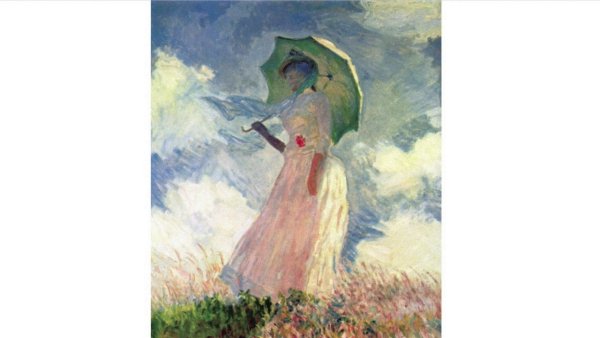 Клод Моне. Прогулка. Дама с зонтиком. 1875