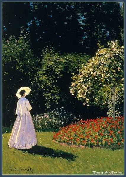 Картина Клода Моне прогулка