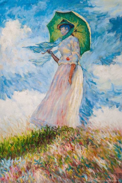 Клод Моне дама в саду сент-адресс