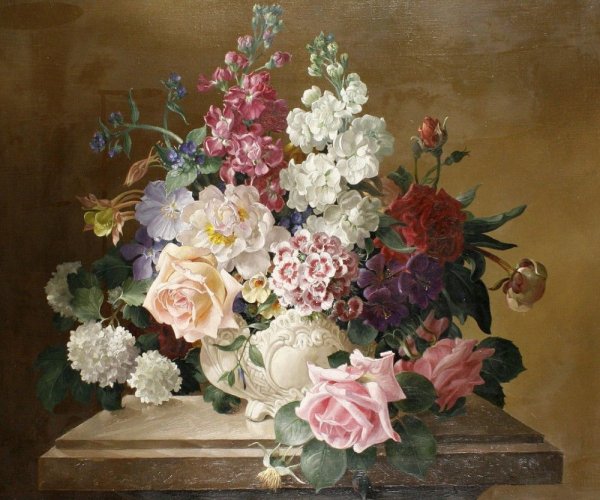 Художник Douglas Frasquetti. Цветочные натюрморты .