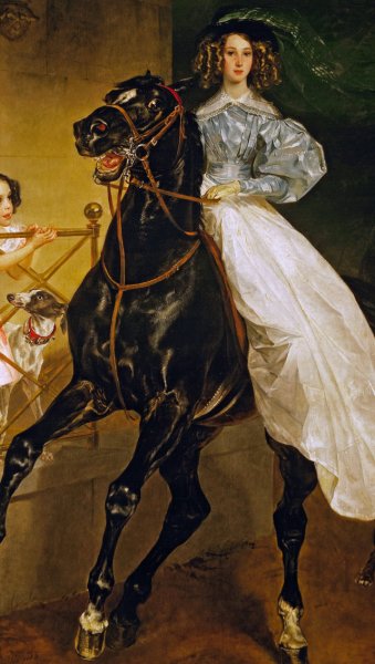 Брюллов всадница картина