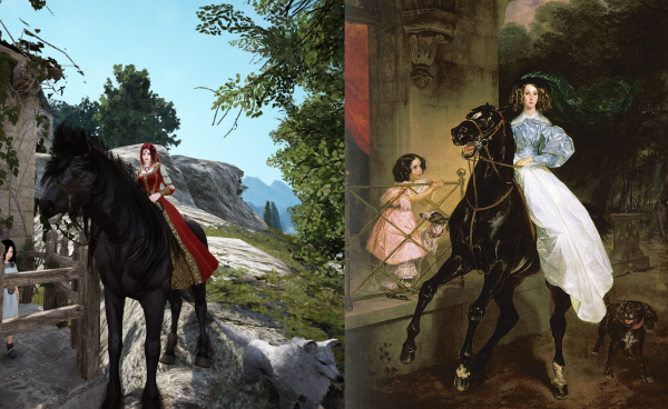 Карл Брюллов всадница 1832