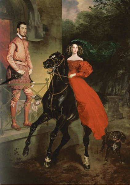 Карл Брюллов всадница 1832