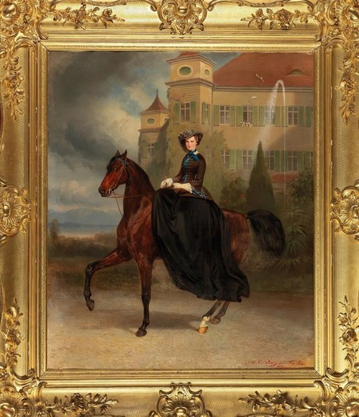 Брюллов всадница