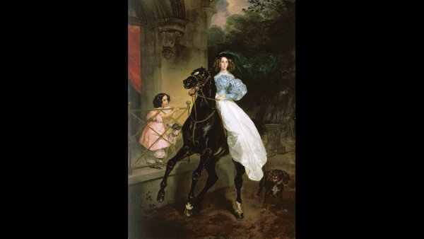 Карл Брюллов картины всадница