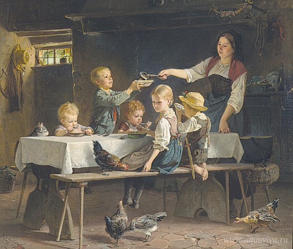 Завтрак картины художников