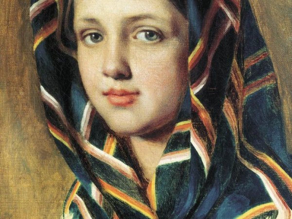 А. Венецианов «девушка в платке» (1830)