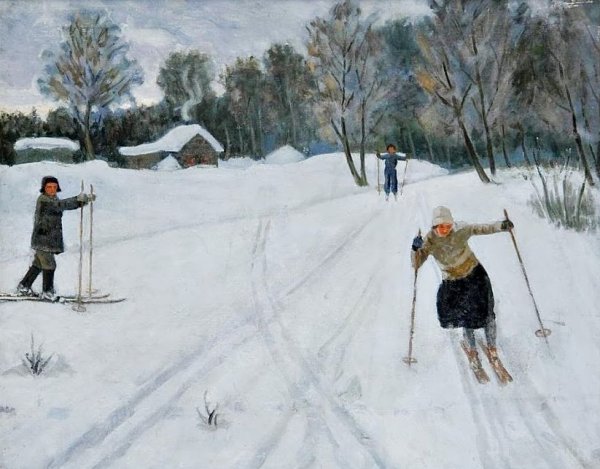 Зимние картины художник Ледяев Николай Михайлович