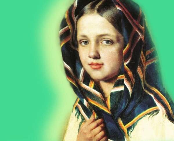 Алексей Венецианов девушка в платке