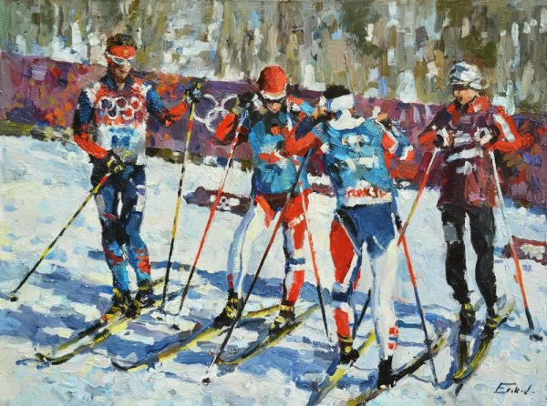 Дейнека лыжники картина