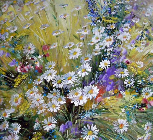 Александр Сердюков живопись цветы полевые