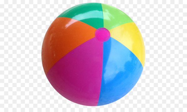Детский мячик на прозрачном фоне