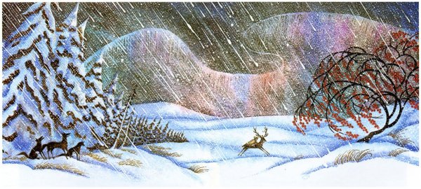 Картина вьюга для детей