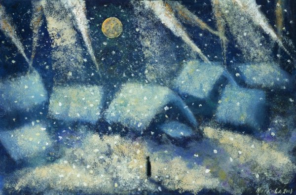 Елена Маркова художник зимние ангелы