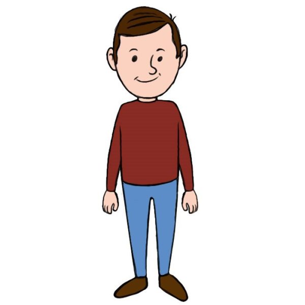 Мужчина рисунок для детей
