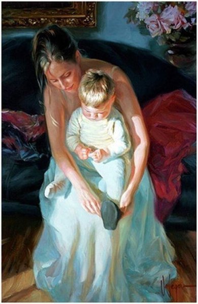 Волегов Владимир художник картины мать и малыш