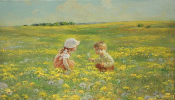 Дети на лугу