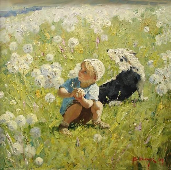 Художник Татьяна Петровна Дерий одуванчики