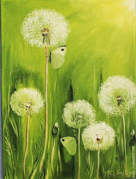Живопись Ларисса Гамильтон , одуванчики