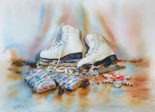 Коньки в живописи