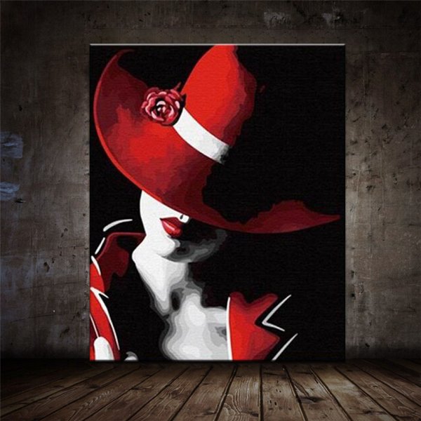 Дама в красной шляпе