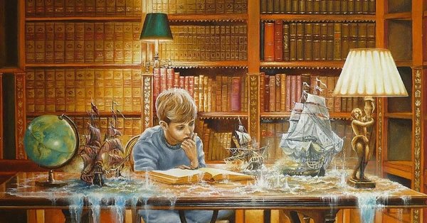 Картина библиотека