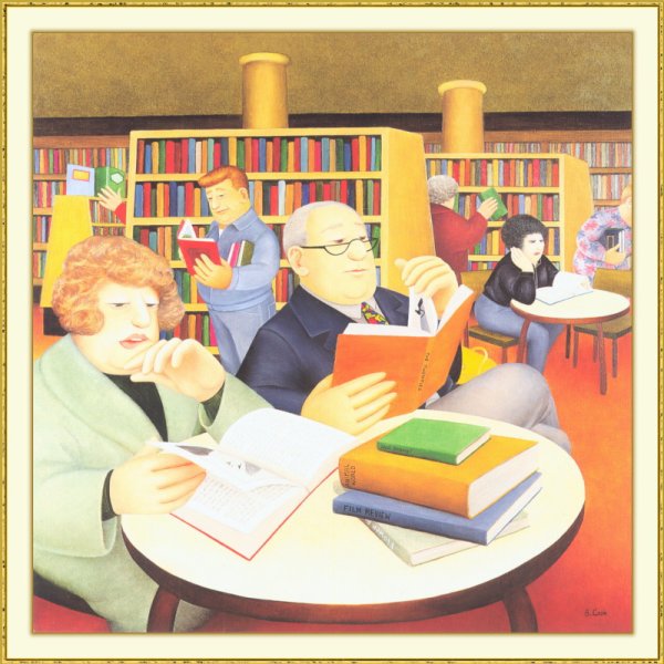 Книжные полки живопись