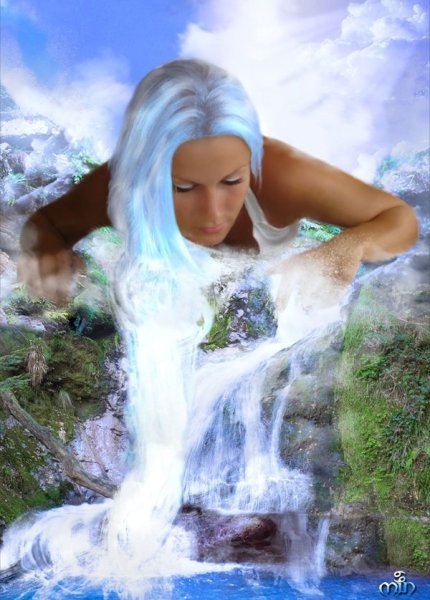 Водопад волосы девушки