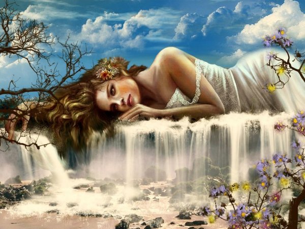 Фэнтези девушки природа