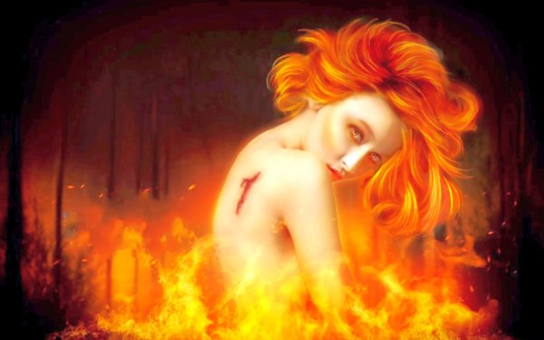 Огненная девушка